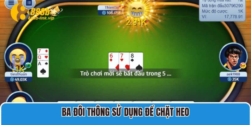 Ba đôi thông sử dụng để chặt heo